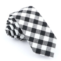 Fashion Plaid Tie For Men Women Colorful Skinny Cotton Necktie For Wedding Bussiness Casual Man's Neckties Suits Flower Cravat