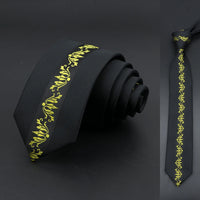 Skinny 6cm Ties For Men Wedding Dress Necktie Floral Paisley Patchwork Black Blue Tie Business Slim Shirt Accessory Gift Cravate