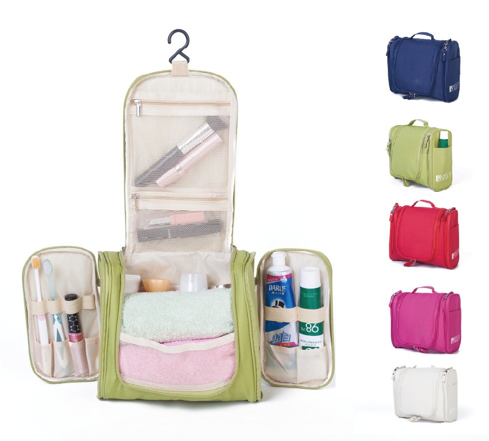 Travel Makeup Bag Oxford Cloth Waterproof Cosmetic Bags Travel Organizer Bathroom Storage Hanging Bag Cosmetic Bag For Make Up