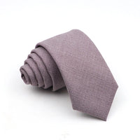 New Men's Solid Color Tie Skinny Casual Anti-wrinkle Necktie For Wedding Suit Neckties Pink Blue Grey Ties Cravat Gift Accessory