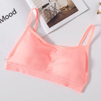 Seamless Tube Top Bra Backless Non-Wire Underwear Sexy Lingerie Women's Crop Top with Removable Pads Sports Bralette