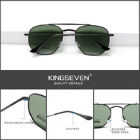 KINGSEVEN Men&#39;s Glasses Polarized Steampunk Round Sunglasses Men Retro Women Sun Glasses For Men Vintage Style