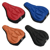 Mountain Bike 3D Saddle Cover Thick Breathable Super Soft Bicycle Seat Cushion Silicone Sponge Gel Bike Seat Bicycle Accessories