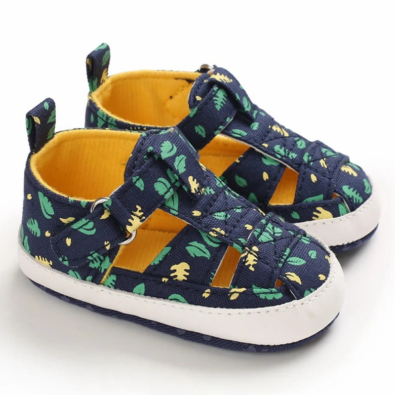 2022 Baby Boys Sandals Toddler Summer Kids Canvas Beach Holiday Shoes Newborn Baby Shoes For Boys 0-18M