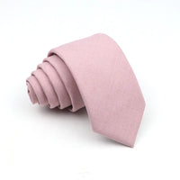 New Men's Solid Color Tie Skinny Casual Anti-wrinkle Necktie For Wedding Suit Neckties Pink Blue Grey Ties Cravat Gift Accessory