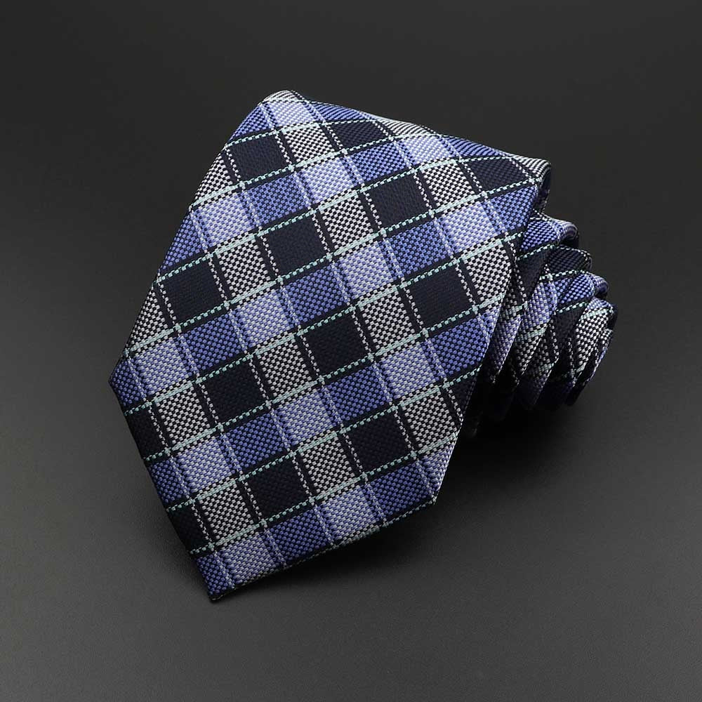 New Men&#39;s Tie Classic Solid Color Stripe Flower Floral 8cm Jacquard Necktie Accessories Daily Wear Cravat Wedding Party Gift