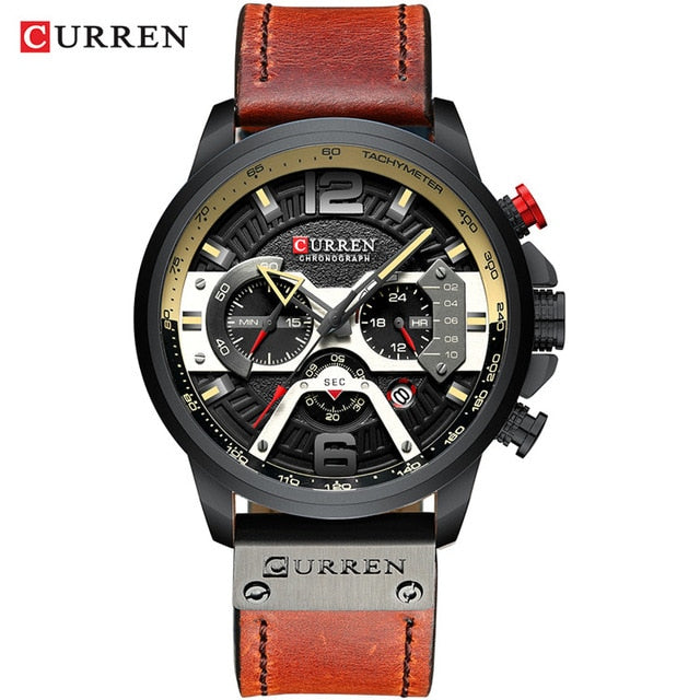 CURREN Blue Watches Top Brand Luxury Men Sport Watch Quartz Clock Man Casual Military Waterproof Wrist Watch Relogio Masculino