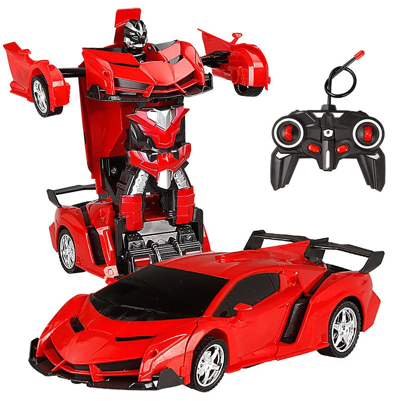 26 Styles RC Car Transformation Robots Sports Vehicle Model Robots Toys Remote Cool RC Deformation Cars Kids Toys Gifts For Boys