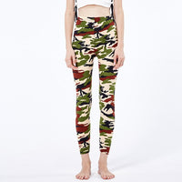 2022 Camouflage Printing Elasticity Leggings Fitness Pants Legins Casual Legging For Women