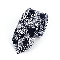 Brand New 100% Cotton Men's Paisley Print Neck Ties For Men Necktie Narrow Slim Skinny Cravate Narrow Flower Neckties Corbatas