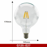 2pcs E27 E14 Retro Edison LED Filament Bulb Lamp AC220V Light Bulb C35 G45 A60 ST64 G80 G95 G125 Glass Bulb Vintage Light