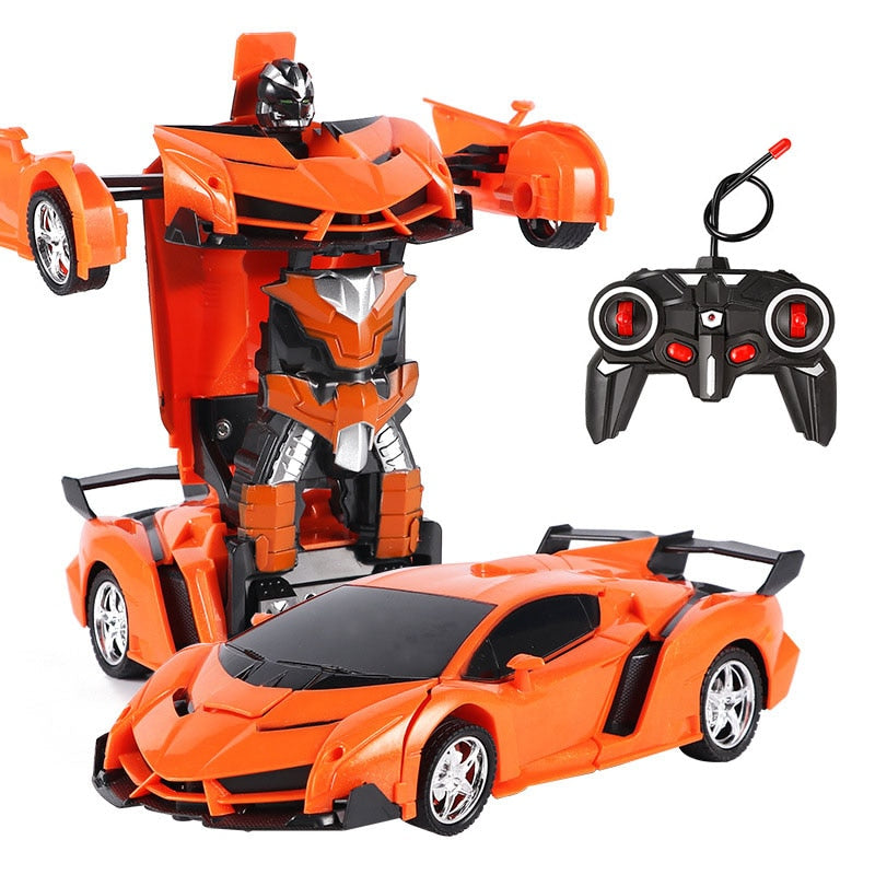 26 Styles RC Car Transformation Robots Sports Vehicle Model Robots Toys Remote Cool RC Deformation Cars Kids Toys Gifts For Boys