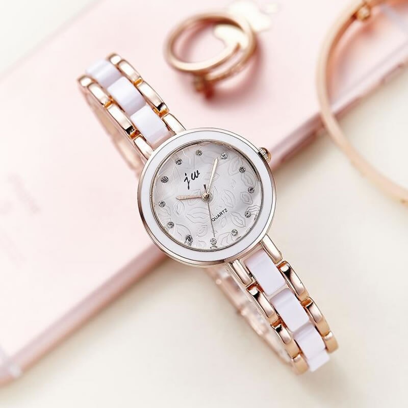 2019 New Brand JW Bracelet Watches Women Luxury Crystal Dress Wristwatches