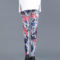 Sexy Printed Pants Fitness Leggins Elastic Casual Women Sexy Leggings Push Up High Waist Trousers