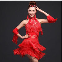 New Latin Dance Dress Women/Girls/Lady New Sexy Fringe Salsa/Ballroom/Tango/Cha Cha/Rumba/Samba/Latin Dresses For Dancing