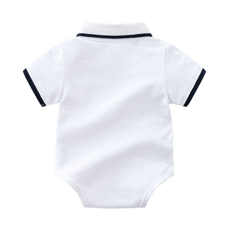 Top and Top Summer Fashion Newborn Boys Formal Clothing Set Cotton Romper Top+ Shorts Baby Gentleman Suit Kids Boys Clothes Sets