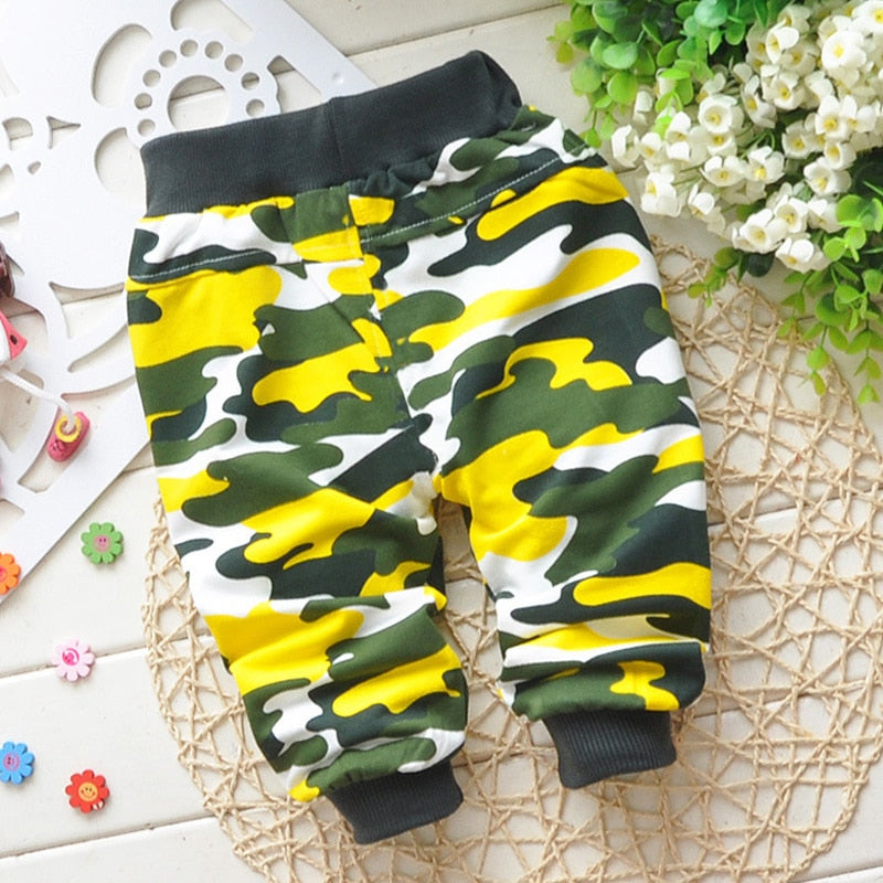 Baby Pants Spring&amp;Autumn Lovely Cotton Camouflage Baby Boy Pants Newborn Baby Girls Pants