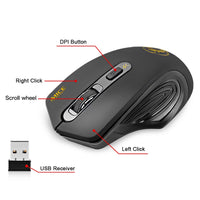 iMice Wireless Mouse 4 Buttons 2000DPI Mause 2.4G Optical USB Silent Mouse Ergonomic Mice Wireless For Laptop PC Computer Mouse