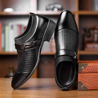 Men&#39;s dress shoes Leather Men Formal Shoes Large Size 45-48 Fashion Men Classic Business PU Shoes For Gentleman Sneakers