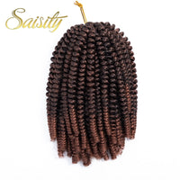 Saisity Ombre Synthetic Hair Extension Crochet Spring Twist Crochet Braiding Hair Jamaica Bounce Twist