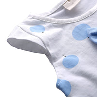 Toddler Baby Girls Summer Sets Print Bowknot 2pcs Girls Summer Set Kids Casual Suit Tracksuit Sweatshirt New
