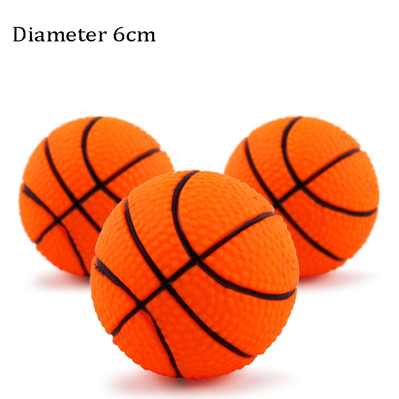 1pcs Diameter 6cm Squeaky Pet Dog Ball Toys for Small Dogs Rubber Chew Puppy Toy