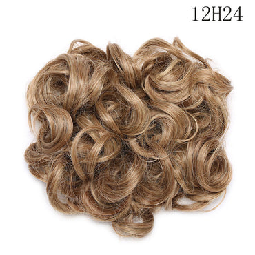 HAIRRO Large Comb Clips In Curly Hair Extension Synthetic Hair Pieces Chignon Women Updo Cover Hairpiece Extension Hair Bun