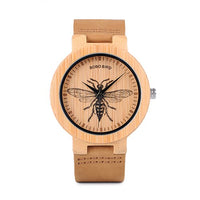 BOBO BIRD Watch Men Wooden Lifelike Print Dial Face Quartz Watches Fashion 3D Visual Timepieces as Gift relogio masculino