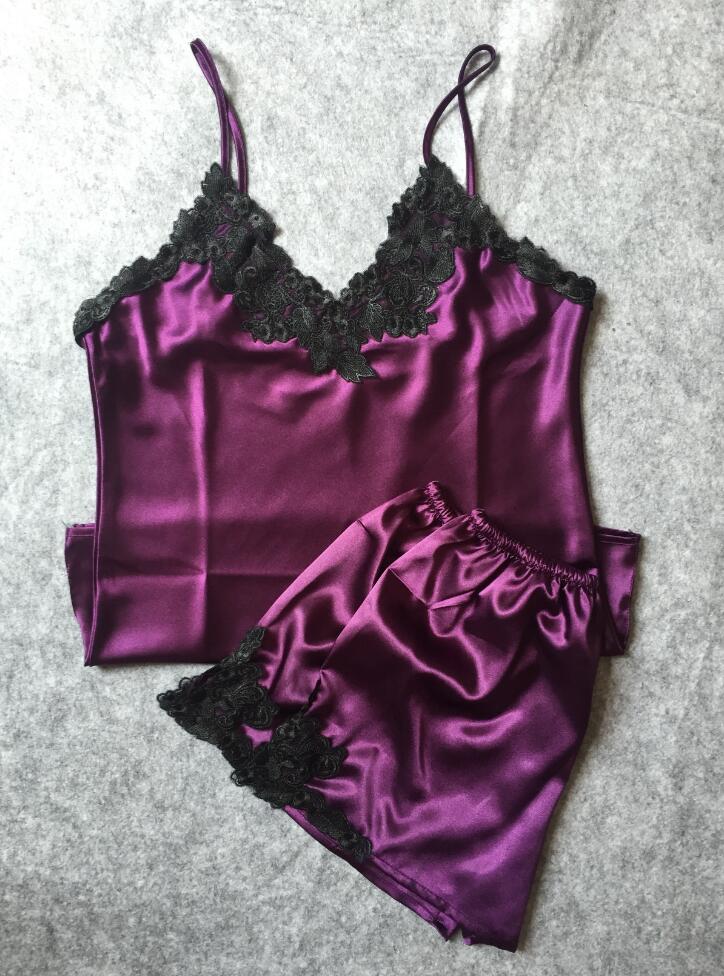 Ladies Sexy Silk Satin Pajama Set Lace Pyjama Set Sleeveless Pijama Se Mega Mart Center Ladies Sexy Silk Satin Pajama Set Lace Pyjama Set Sleeveless Pijama Se Mega Mart Center