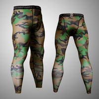 Men&#39;s Fitness Running Tights Gym training pants Camouflage Tracksuit Compression pants Jogging clothing leggings rashgard men