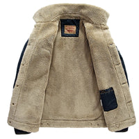 M-6XL Men Jacket and Coats Brand Clothing Denim Chaqueta Fashion Mens Jeans Jacket Thick Warm Winter Outwear Male Cowboy YF055