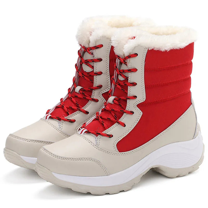 Shoes Women Snow Boots 2021 Women Boots Winter Women Plus Size Hot Platform Boots Winter Female Warm Botas Mujer White Booties