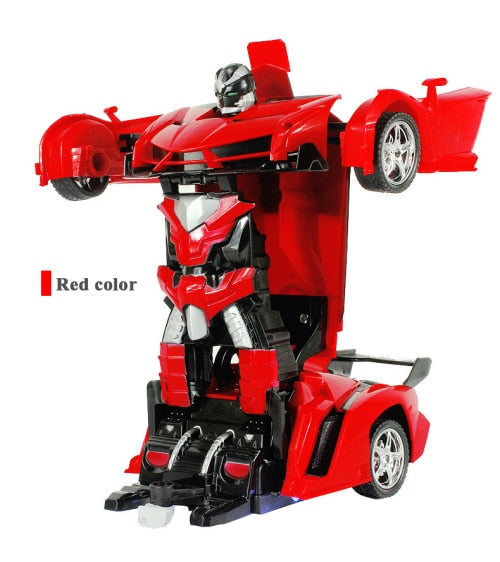 2In1 RC Car Sports Car Transformation Robots Models Remote Control Deformation Car RC fighting toy KidsChildren&#39;s Birthday GiFT