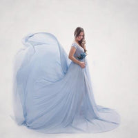 Chiffon Maternity Photography Props Dresses Sexy Pregnancy Dress Clothes For Pregnant Women Maxi Maternity Gown For Photo Shoots