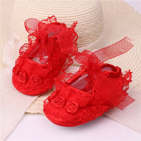 Baby Girl Shoes First Walkers Lace Floral Newborn Baby Shoes Princess Infant Shoes