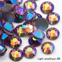 SS16 SS20 SS30 Glitter Rhinestone Crystal AB Non Hot Fix Flat back Rhinestone Apparel for Nail Art Fabric Garment