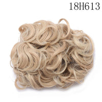 HAIRRO Large Comb Clips In Curly Hair Extension Synthetic Hair Pieces Chignon Women Updo Cover Hairpiece Extension Hair Bun