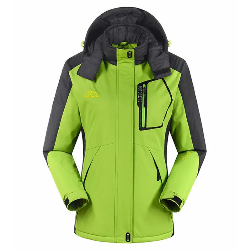 Outdoor Winter Women Skiing Jackets Snowboarding Jacket Colorful Windproof Breathable Ski Hiking Jackets Girls Warm Coat -30 Deg