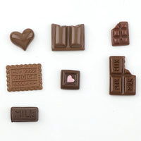 30PC Chocolate Resin Flatback Flat Back Cabochon Kawaii DIY Resin Craft Decoration Miniature Resin Cream Bread Food For Phone