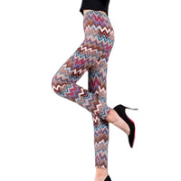 Sexy Printed Pants Fitness Leggins Elastic Casual Women Sexy Leggings Push Up High Waist Trousers