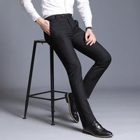 Men Suit Pants 2022 Mens Thin Dress Pants Straight Business Office Trousers Man Formal Pants Classic Male Pantalon Hombre 38