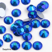 SS16 SS20 SS30 Glitter Rhinestone Crystal AB Non Hot Fix Flat back Rhinestone Apparel for Nail Art Fabric Garment