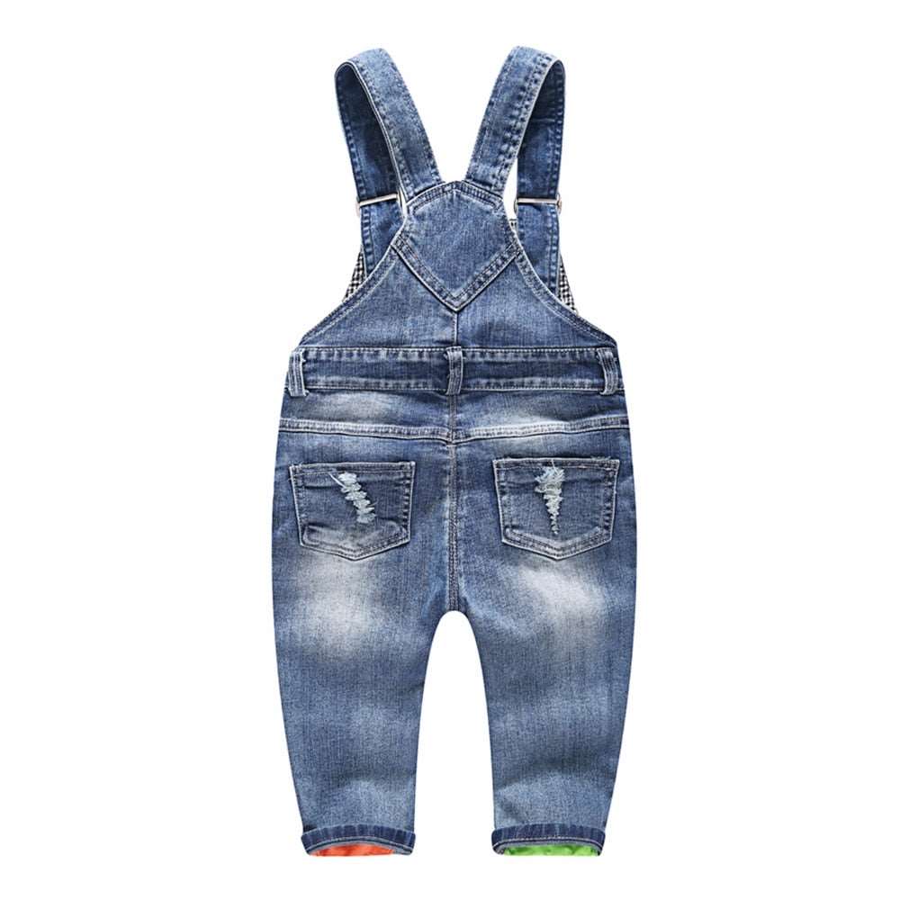 1-5T Kids Jeans Baby Rompers Spring Boys Girls Overalls Bebe