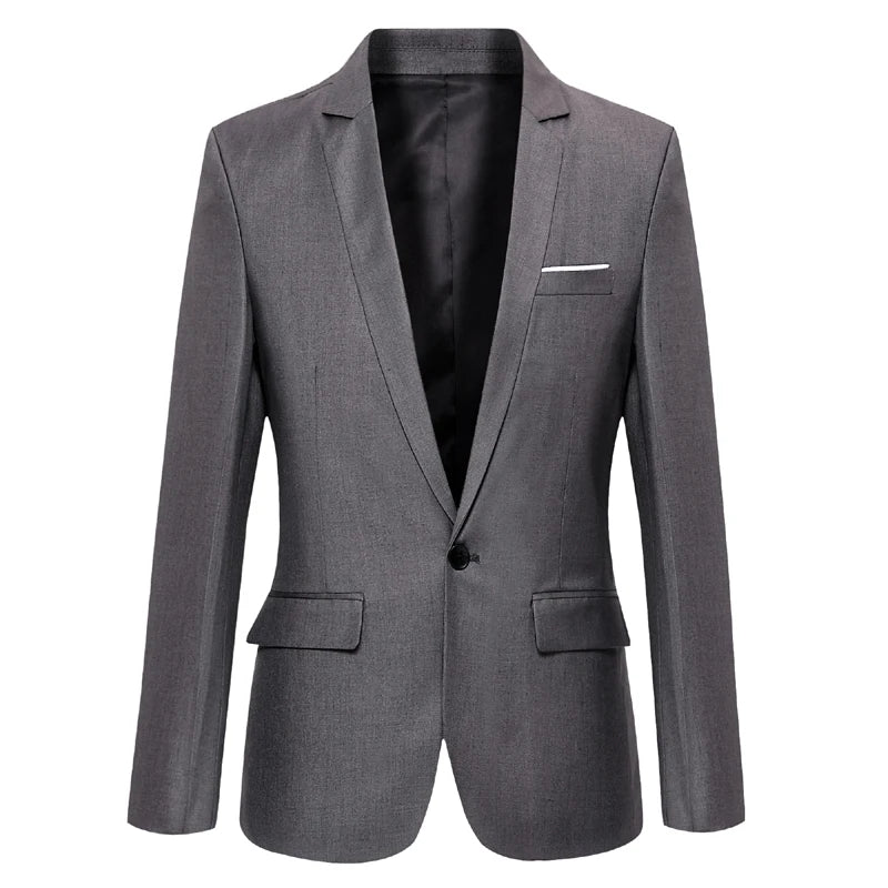 New Fashion Casual Men Blazer Cotton Slim Korea Style Suit Blazer Masculino Male Suits Jacket Blazers Men Clothing Size M-5XL