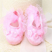 Baby Girl Shoes First Walkers Lace Floral Newborn Baby Shoes Princess Infant Shoes