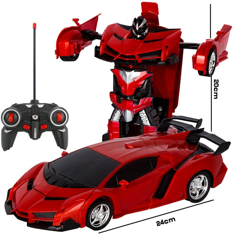 2 in 1 Electric RC Car Transformation Robots Children Boys Toys