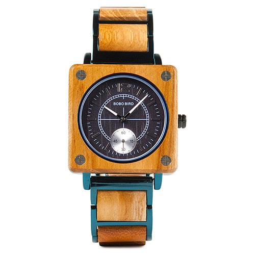 BOBO BIRD Top Luxury Wood Watches Men Quartz Wristwatch Timepiece New Design Best relogio masculino In Gift Box L-R14