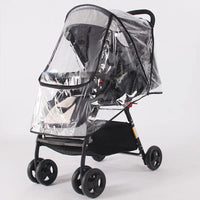 EVA Baby Stroller Accessories Waterproof Rain Cover Transparent Wind Dust Shield Zipper Open For Pushchairs Raincoat