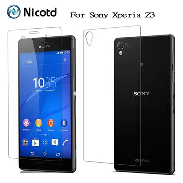 2pcs/Lot Front+Back Tempered Glass For Sony Xperia Z5 Premium Z1 Z3 Z5 Compact Screen Protector For Sony Xperia Z Z1 Z2 Z3 Z4 Z5