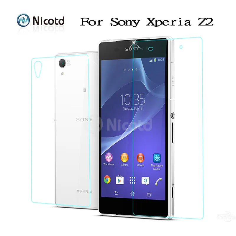 2pcs/Lot Front+Back Tempered Glass For Sony Xperia Z5 Premium Z1 Z3 Z5 Compact Screen Protector For Sony Xperia Z Z1 Z2 Z3 Z4 Z5